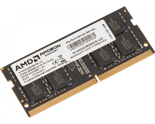 Оперативная память DDR4 32Gb 2666MHz AMD R7432G2606S2S-UO OEM PC4-21300 CL16 SO-DIMM 260-pin 1.2В