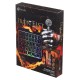 Игровой блок Oklick 701G IRON FIST черный USB for gamer LED (подставка для запястий)
