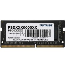 Оперативная память SO-DIMM DDR 4 DIMM 16Gb PC21300, 2666Mhz, Patriot Signature (PSD416G266681S) (retail)