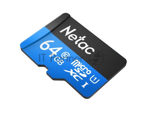 Флеш карта microSDHC 64GB Netac P500 <NT02P500STN-064G-R>  (с SD адаптером) 80MB/s