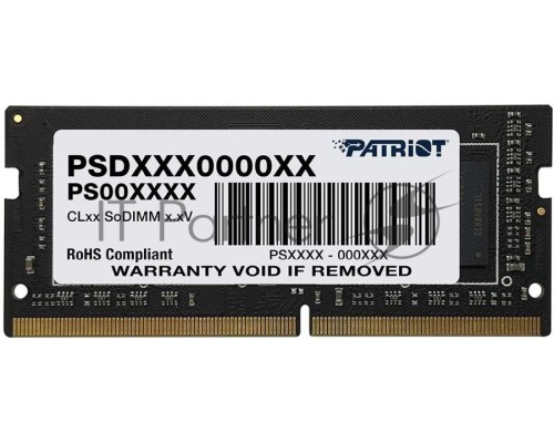 Оперативная память SO-DIMM DDR 4 DIMM 16Gb PC25600, 3200Mhz, Patriot Signature (PSD416G320081S) (retail) Оперативная память SO-DIMM DDR 4 DIMM 16Gb PC25600, 3200Mhz, Patriot Signature (PSD416G320081S) (retail)