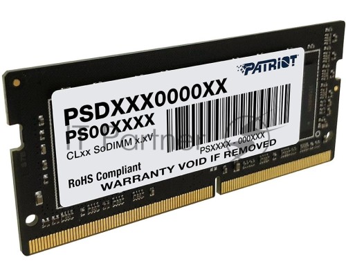 Оперативная память SO-DIMM DDR 4 DIMM 16Gb PC25600, 3200Mhz, Patriot Signature (PSD416G320081S) (retail) Оперативная память SO-DIMM DDR 4 DIMM 16Gb PC25600, 3200Mhz, Patriot Signature (PSD416G320081S) (retail)