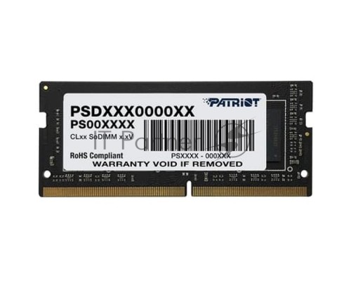 Оперативная память SO-DIMM DDR 4 DIMM 16Gb PC25600, 3200Mhz, Patriot Signature (PSD416G320081S) (retail) Оперативная память SO-DIMM DDR 4 DIMM 16Gb PC25600, 3200Mhz, Patriot Signature (PSD416G320081S) (retail)