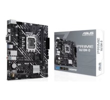 ASUS PRIME H610M-D (Socket 1700, mATX, 2xDDR5(96GB), VGA/HDMI 2.1, 1xPCIe 4.0x16/1xPCIe 3.0, 1xLAN, 4xSATA 6Gb/s, 1xM.2, 2xUSB 3.2, 4xUSB 2.0, 1xPS/2)