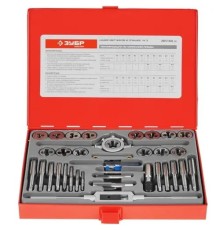 Набор метчиков и плашек ЗУБР 28117-H35_z01,  35 предметов