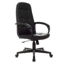 Кресло руководителя Бюрократ CH 002 черный эко.кожа крестов. пластик (CH 002 BLACK) (1872491)