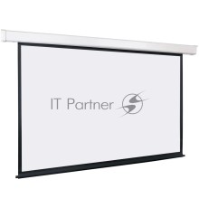 Экран с электроприводом Lumien Eco Control 189x300 см (раб. область 181х292 см) Matte White черная кайма по периметру 16:9
