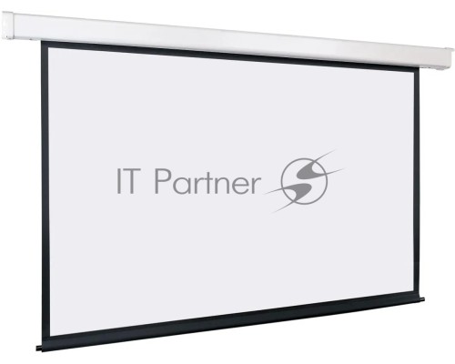 Экран с электроприводом Lumien Eco Control 189x300 см (раб. область 181х292 см) Matte White черная кайма по периметру 16:9
