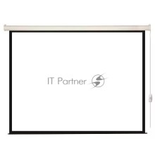 Экран с электроприводом Lumien Eco Control 180x180 см (раб. область 174х174 см) Matte White черная кайма по периметру 1:1