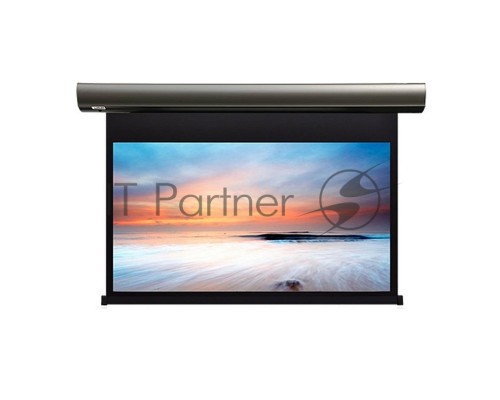 Экран с электроприводом Lumien Cinema Control 241x400 см (раб.область 220х390 см) Matte White черн. кайма по периметру, серый корпус, 16:9