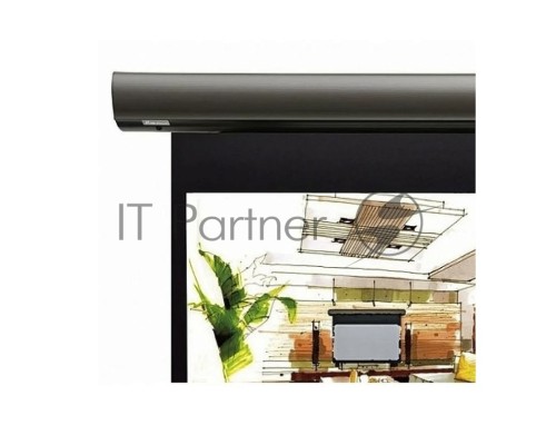 Экран с электроприводом Lumien Cinema Control 241x400 см (раб.область 220х390 см) Matte White черн. кайма по периметру, серый корпус, 16:9
