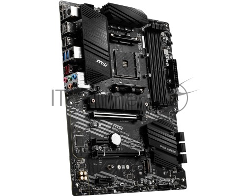 Материнская плата MSI B550-A PRO, AM4, AMD B550, 4xDDR4, 6xSATA, 2xM.2, 1xPCI-E 4.0 x16, 1xPCI-E 3.0 x16, 2xPCI-E x1, 1xHDMI, 1xDP, 1x 1Gb LAN, 4xUSB-A 2.0, 2xUSB-A 3.2 Gen 1, 1xUSB-A 3.2 Gen 2, 1xUSB-C 3.2 Gen 2, 6x3.5 мм, 7.1, ATX