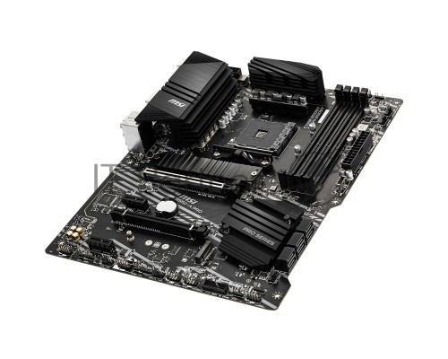 Материнская плата MSI B550-A PRO, AM4, AMD B550, 4xDDR4, 6xSATA, 2xM.2, 1xPCI-E 4.0 x16, 1xPCI-E 3.0 x16, 2xPCI-E x1, 1xHDMI, 1xDP, 1x 1Gb LAN, 4xUSB-A 2.0, 2xUSB-A 3.2 Gen 1, 1xUSB-A 3.2 Gen 2, 1xUSB-C 3.2 Gen 2, 6x3.5 мм, 7.1, ATX