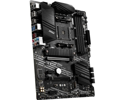 Материнская плата MSI B550-A PRO, AM4, AMD B550, 4xDDR4, 6xSATA, 2xM.2, 1xPCI-E 4.0 x16, 1xPCI-E 3.0 x16, 2xPCI-E x1, 1xHDMI, 1xDP, 1x 1Gb LAN, 4xUSB-A 2.0, 2xUSB-A 3.2 Gen 1, 1xUSB-A 3.2 Gen 2, 1xUSB-C 3.2 Gen 2, 6x3.5 мм, 7.1, ATX