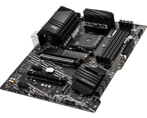 Материнская плата MSI B550-A PRO, AM4, AMD B550, 4xDDR4, 6xSATA, 2xM.2, 1xPCI-E 4.0 x16, 1xPCI-E 3.0 x16, 2xPCI-E x1, 1xHDMI, 1xDP, 1x 1Gb LAN, 4xUSB-A 2.0, 2xUSB-A 3.2 Gen 1, 1xUSB-A 3.2 Gen 2, 1xUSB-C 3.2 Gen 2, 6x3.5 мм, 7.1, ATX