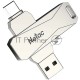 Флеш диск USB Drive Netac U782C NT03U782C-032G-30PN dual USB3.0+TypeC 32GB, retail version