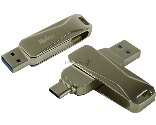 Флеш диск USB Drive Netac U782C NT03U782C-032G-30PN dual USB3.0+TypeC 32GB, retail version