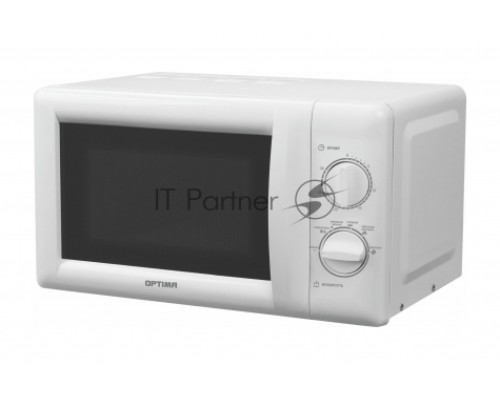 Микроволновая печь OPTIMA MO-2080MW (20л, 700Вт,механич.ПУ, ручкаа д/открыв. дверцы,лампа, белая)