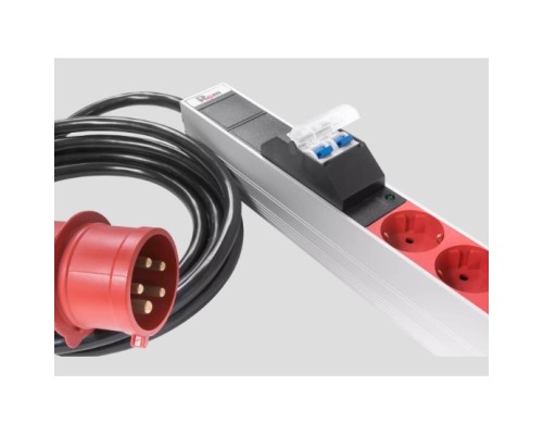 [Аксессуар] REM Верт блок розеток Rem-3x32, 3 фазы 32A, 6 авт, инд, 30 S, 2100 мм, IEC 309, шнур 3 м (R-3x32-30S-A-I-2100-3-3PN)