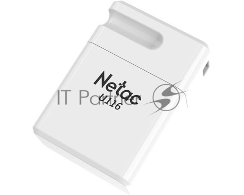 Флеш диск Netac U116 16Gb <NT03U116N-016G-30WH>, USB3.0, миниатюрная пластиковая белая