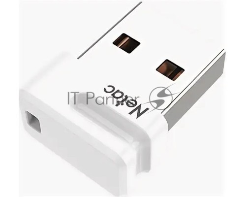 Флеш диск Netac U116 64Gb <NT03U116N-064G-30WH>, USB3.0, миниатюрная пластиковая белая