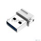 Флеш диск Netac U116 64Gb <NT03U116N-064G-30WH>, USB3.0, миниатюрная пластиковая белая