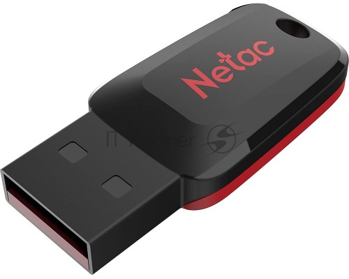 Флеш диск Netac U197 8Gb <NT03U197N-008G-20BK>, USB2.0, пластиковая, черная