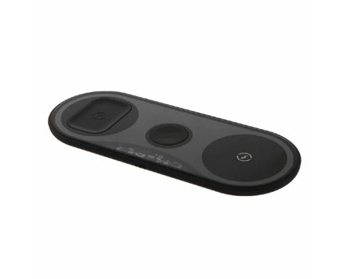 [Аксессуар] PERFEO Беспроводное быстрое зарядное устройство  3 в 1, черный (PF_D1157)