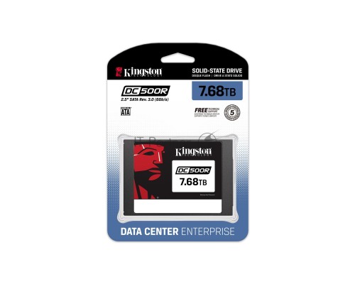 Твердотельный накопитель Kingston 7680GB DC500R 2.5 SATA 3 R/W 545/490MB/s IOPs 552 000/225 000, (0,5 DWPD/5 лет)