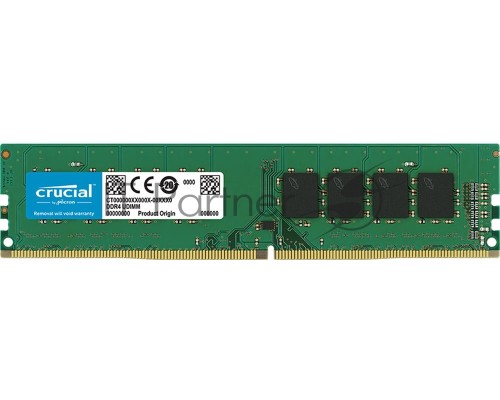 Память оперативная Crucial 4GB DDR4 2666 MT/s (PC4-21300) CL19 SR x16 Unbuffered DIMM 288pin