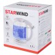 Чайник электрический Starwind SKG4215 1.7л. 2200Вт белый (корпус: стекло)