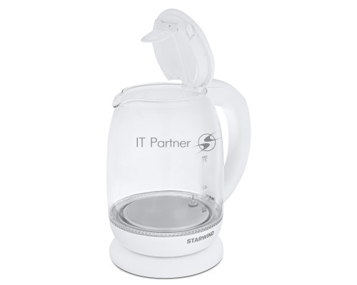 Чайник электрический Starwind SKG4215 1.7л. 2200Вт белый (корпус: стекло)