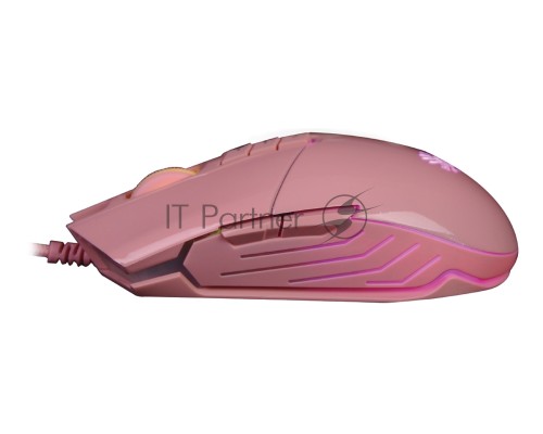 Мышь проводная A4Tech Bloody P91s розовый, 8000 dpi, USB, кнопки - 8