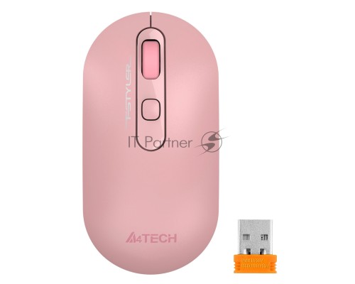 Мышь беспроводная A4Tech Fstyler FG20 розовый, 2000 dpi, радиоканал, USB, кнопки - 4
