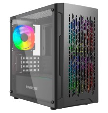 Powercase Mistral Micro D3B ARGB, Tempered Glass, 2x 140mm ARGB PWM+1x 120mm ARGB PWM, чёрный, mATX  (CMMDB-A3)