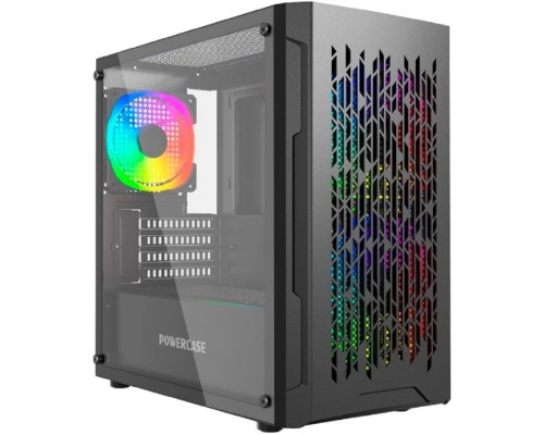 [Корпус] Powercase Mistral Micro D3B ARGB, Tempered Glass, 2x 140mm ARGB PWM+1x 120mm ARGB PWM, чёрный, mATX  (CMMDB-A3)