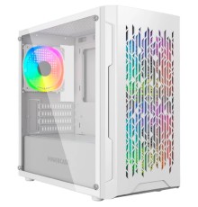 Powercase Mistral Micro D3W ARGB, Tempered Glass, 2x 140mm ARGB PWM+1x 120mm ARGB PWM, белый, mATX  (CMMDW-A3)
