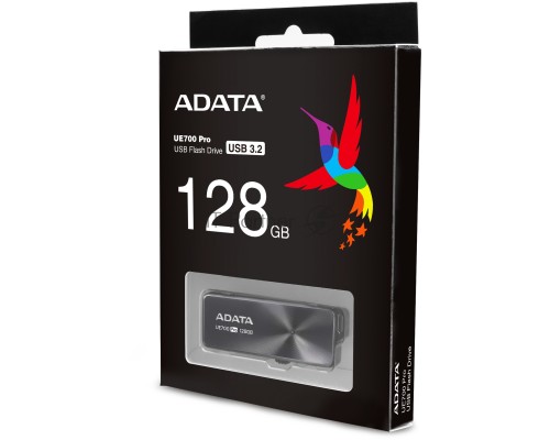 Накопитель 128GB ADATA UE700Pro USB Flash AUE700PRO-128G-CBK USB 3.2 Gen 1, 220/135, Black, RTL