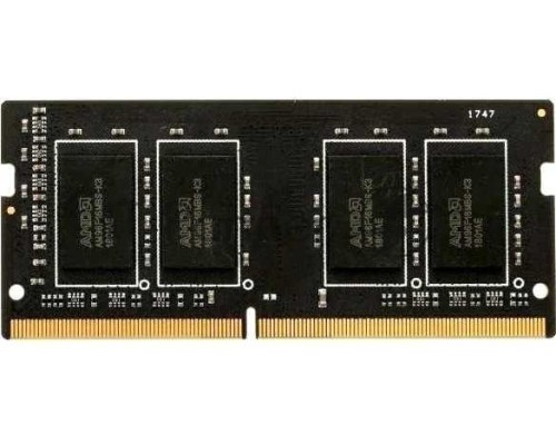Оперативная память 4GB AMD Radeon™ DDR4 2666 SO DIMM R7 Performance Series Black R744G2606S1S-UO Non-ECC, CL16, 1.2V, Bulk