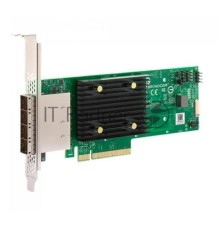 Адаптер SAS 9500-16e SGL (05-50075-00) PCIe Gen4 x8 LP, Tri-Mode SAS/SATA/NVMe 12G HBA, 16port(4*ext SFF8644), 3816 IOC