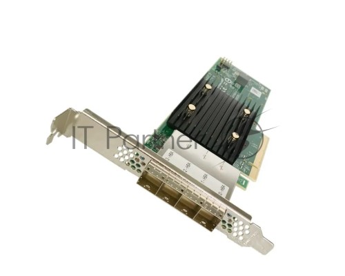 Адаптер SAS 9500-16e SGL (05-50075-00) PCIe Gen4 x8 LP, Tri-Mode SAS/SATA/NVMe 12G HBA, 16port(4*ext SFF8644), 3816 IOC