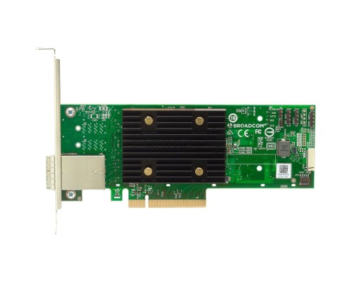 Адаптер SAS 9500-8e SGL (05-50075-01) PCIe Gen4 x8 LP, Tri-Mode SAS/SATA/NVMe 12G HBA, 8port(2*ext SFF8644), 3808 IOC