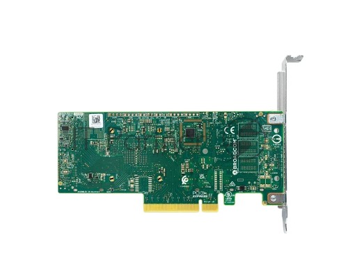 Адаптер SAS 9500-8i SGL (05-50077-03) PCIe v4 x8 LP, Tri-Mode SAS/SATA/NVMe 12G HBA, 8port(2*int SFF8654), 3808 IOC