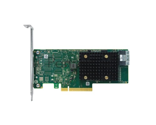 Адаптер SAS 9500-8i SGL (05-50077-03) PCIe v4 x8 LP, Tri-Mode SAS/SATA/NVMe 12G HBA, 8port(2*int SFF8654), 3808 IOC