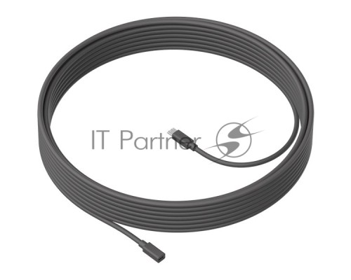 Кабель LOGITECH MeetUp 10m Mic Cable - GRAPHITE - WW - MEETUP 10M MIC CABLE