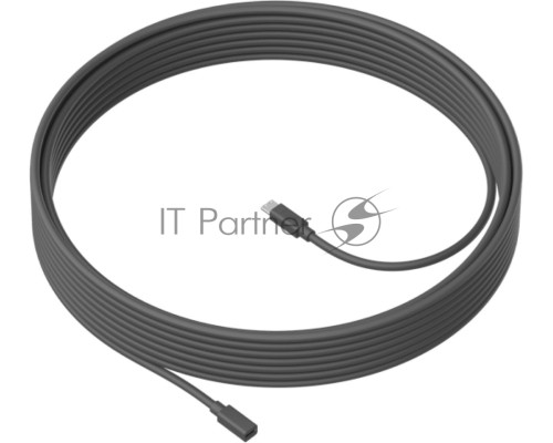 Кабель LOGITECH MeetUp 10m Mic Cable - GRAPHITE - WW - MEETUP 10M MIC CABLE