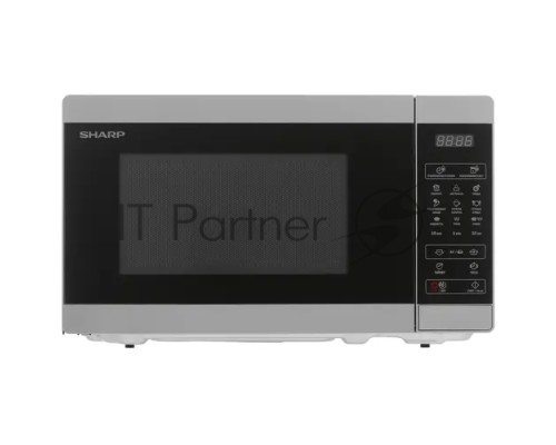 Микроволновая печь Sharp R6800RSL серебристый, 20 л, 800 Вт, переключатели - сенсор