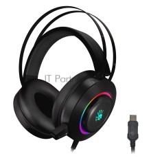 Наушники с микрофоном A4 Bloody G521 черный 2.3м мониторные USB оголовье (G521 (BLACK))