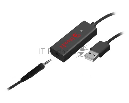 Наушники с микрофоном A4 Bloody G600i черный 1.3м мониторные USB оголовье (G600I)
