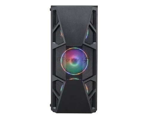 Компьютерный корпус Formula CL-3303B RGB черный без БП ATX 6x120mm 2xUSB2.0 1xUSB3.0 audio bott PSU